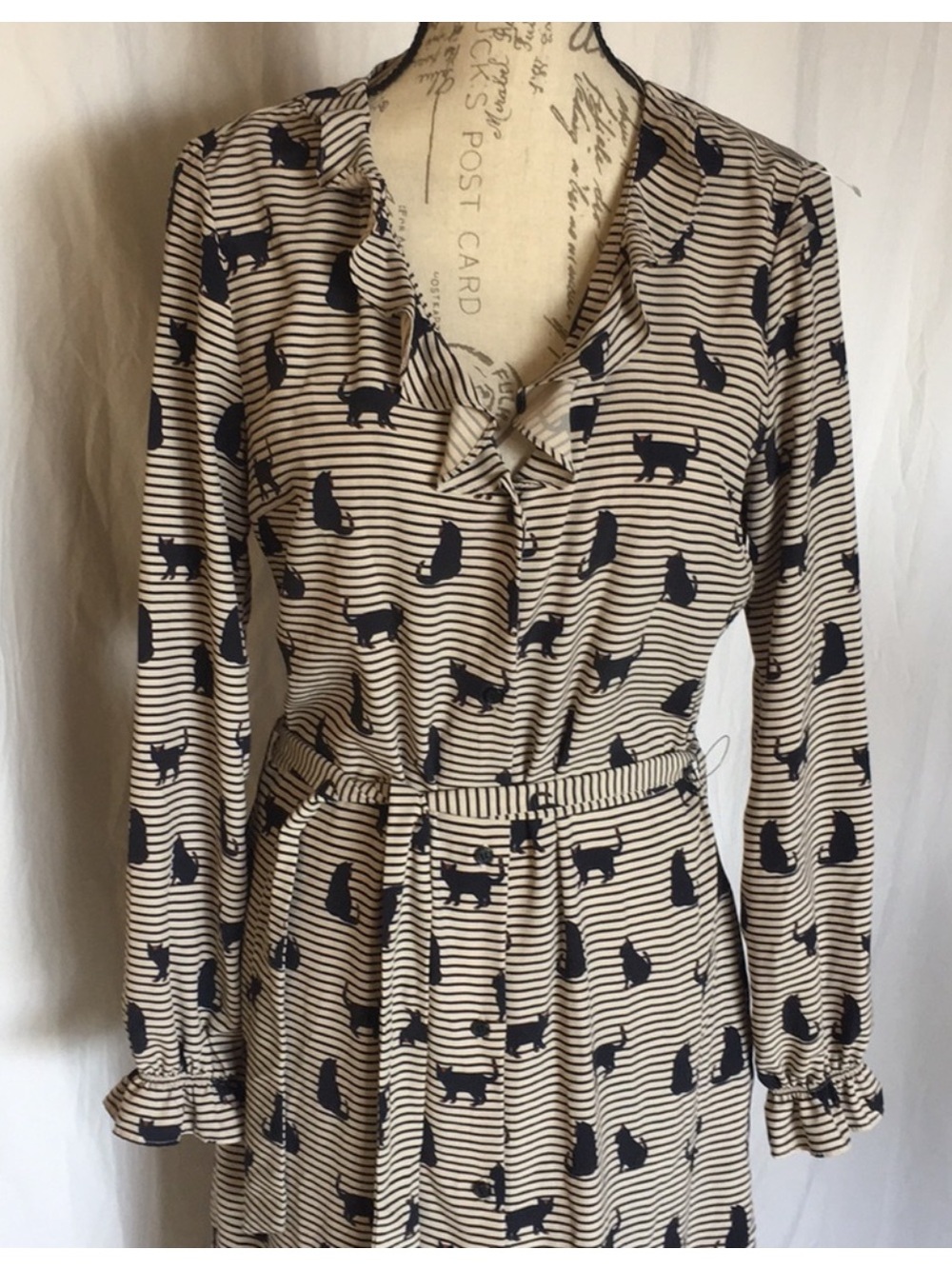 Black Cat print dress